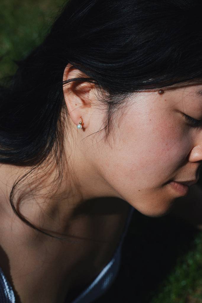 JUKSEREI VOYAGE BUBBLE TWIST EARRINGS Outlet