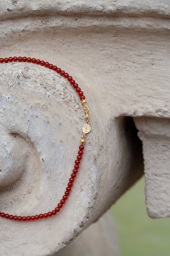 JUKSEREI ROSE CARNELIAN NECKLACE Günstiger Verkauf