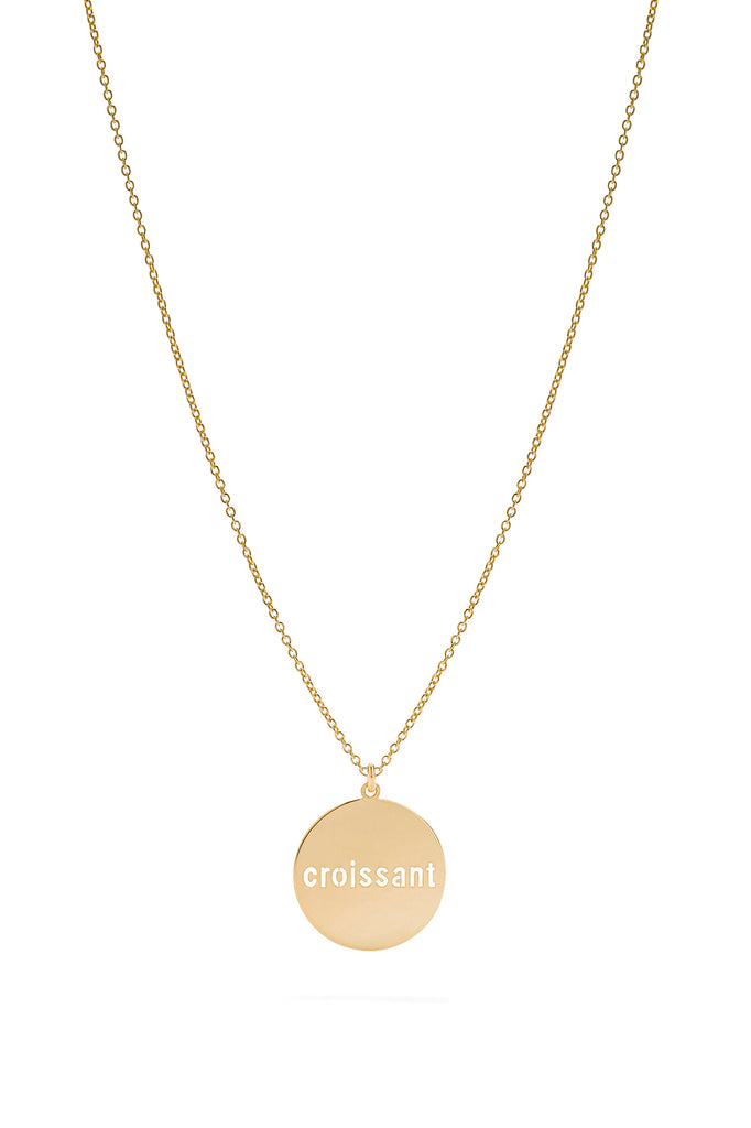 JUKSEREI ROUND CROISSANT NECKLACE · GOLD · B-STOCK Outlet