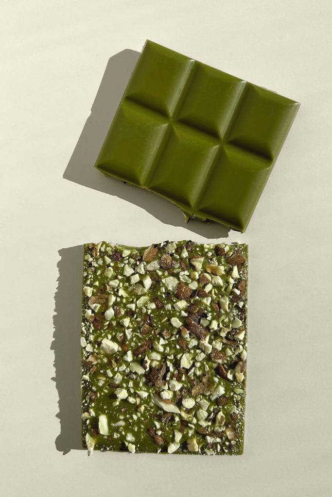 JUKSEREI HEALTH BAR · ORGANIC MATCHA CHOCOLATE ROASTED ALMONDS Schlussverkauf