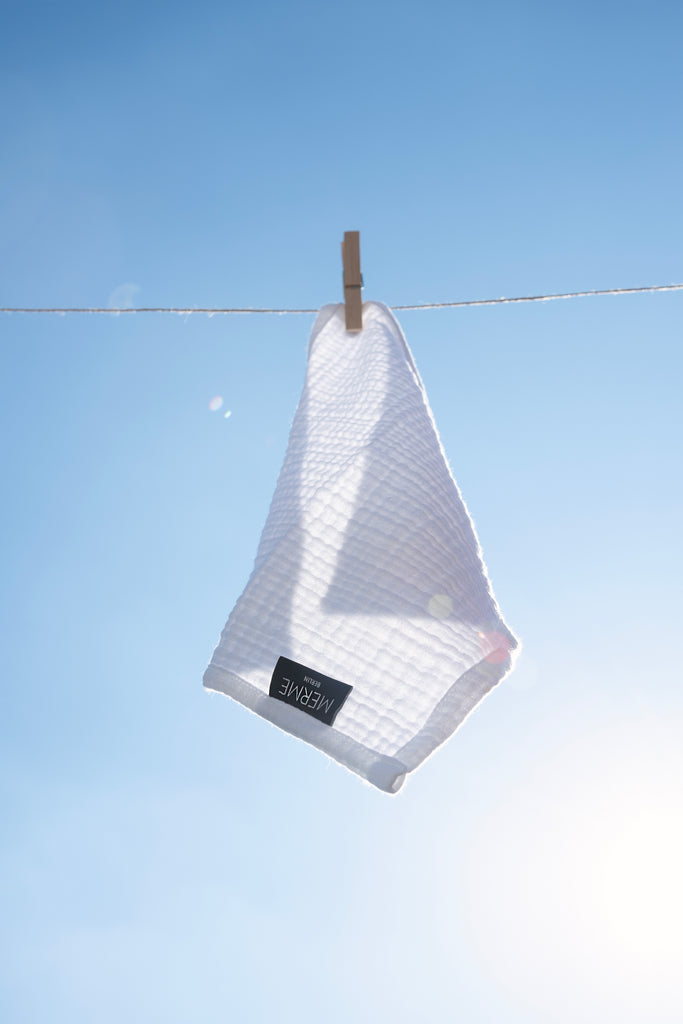 JUKSEREI MERME · FACIAL MUSLIN CLOTHS 3PAX Auslauf