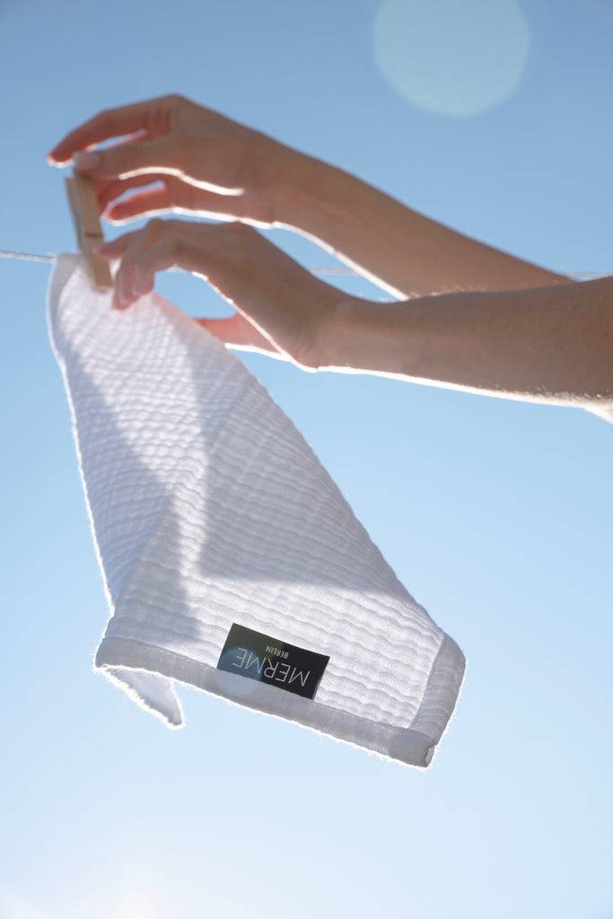 JUKSEREI MERME · FACIAL MUSLIN CLOTHS 3PAX Auslauf
