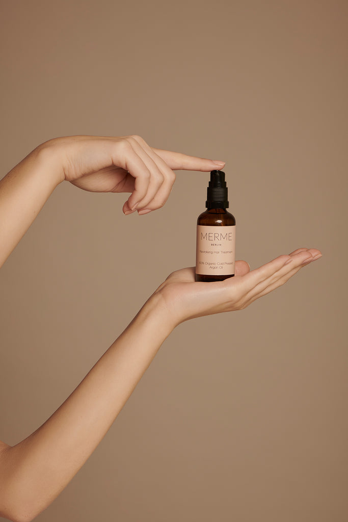 JUKSEREI MERME · REVITALISING HAIR TREATMENT (100% ORGANIC ARGAN OIL) Limitierter Zeitrabatt