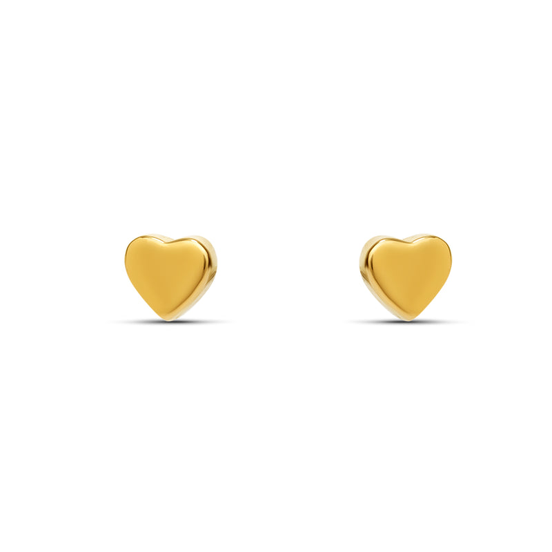 Mosuo Jewellery Herz Gold Ohrringe - Vermeil