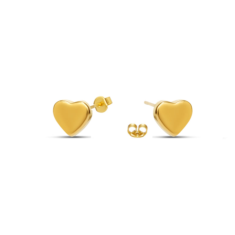 Mosuo Jewellery Herz Gold Ohrringe - Vermeil im Angebot