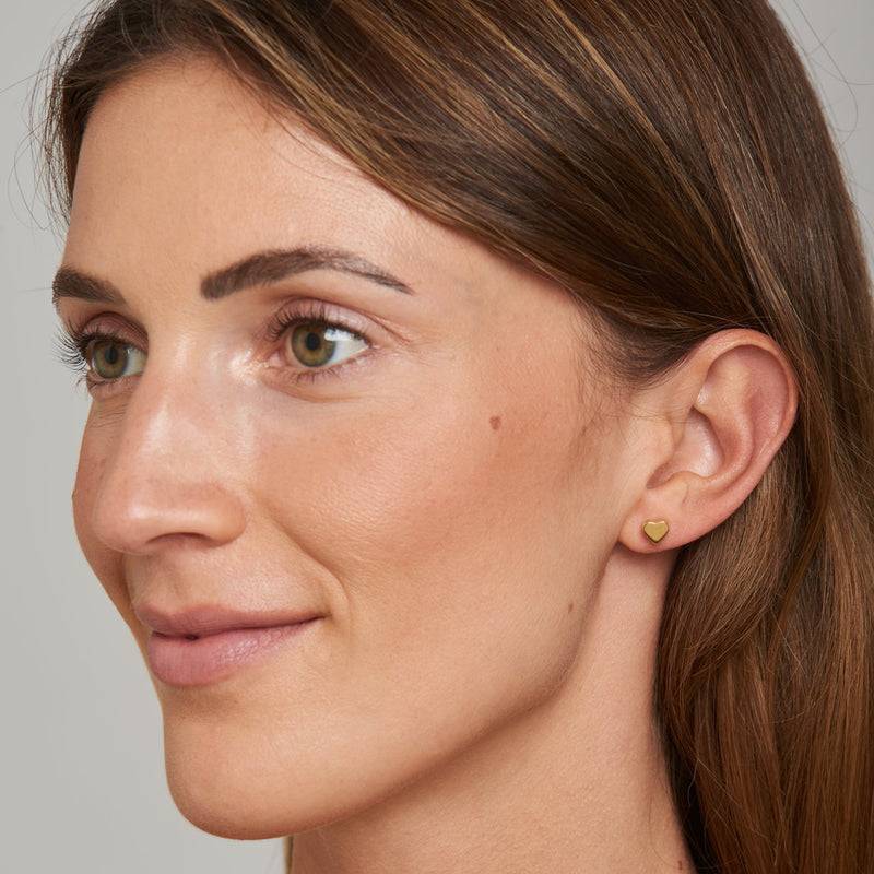 Mosuo Jewellery Herz Gold Ohrringe - Vermeil im Angebot