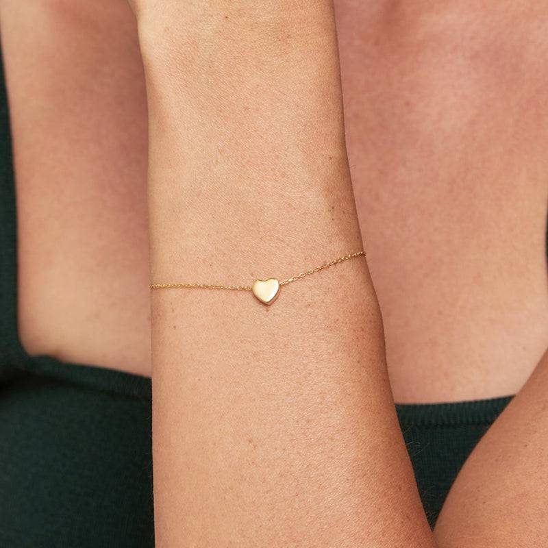 Mosuo Jewellery Herz Gold Armband - Vermeil