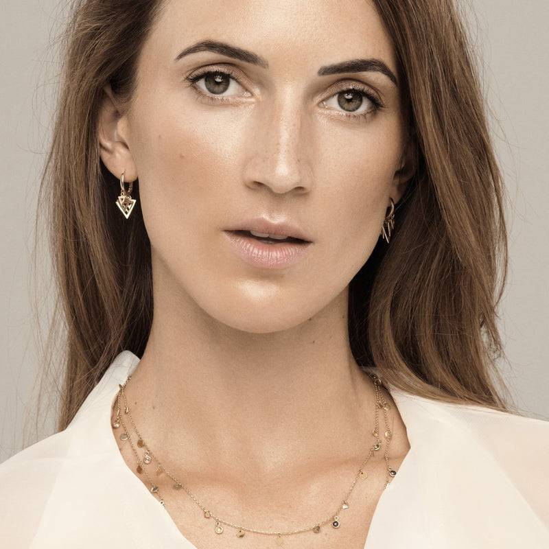 Mosuo Jewellery Dreieck Charm Creolen Verkauf