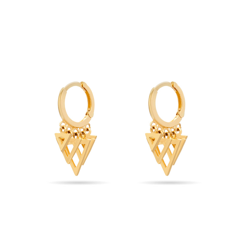 Mosuo Jewellery Dreieck Charm Creolen