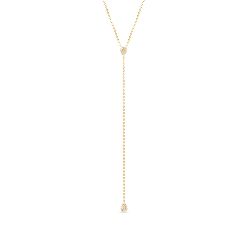 Mosuo Jewellery Teardrop Lariat Halskette - Vermeil Fabrikverkauf
