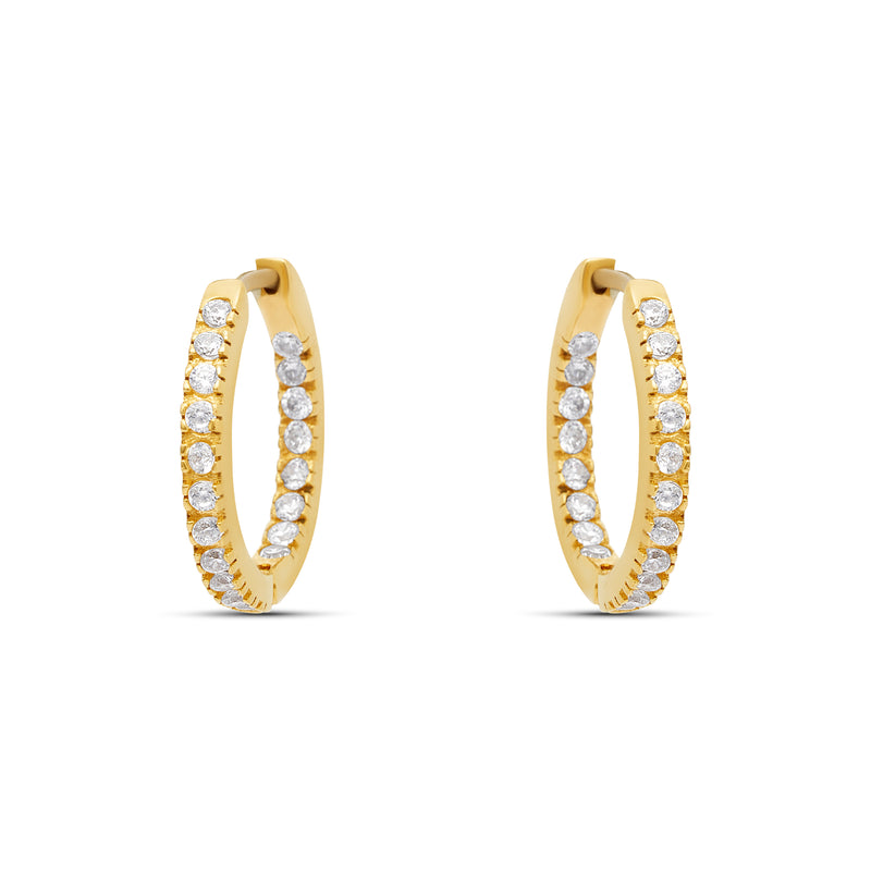 Mosuo Jewellery Zirkonia Creolen - Vermeil