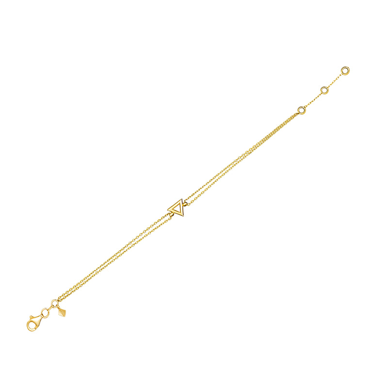 Mosuo Jewellery Dreieck Gold Armband Limitierter Zeitrabatt