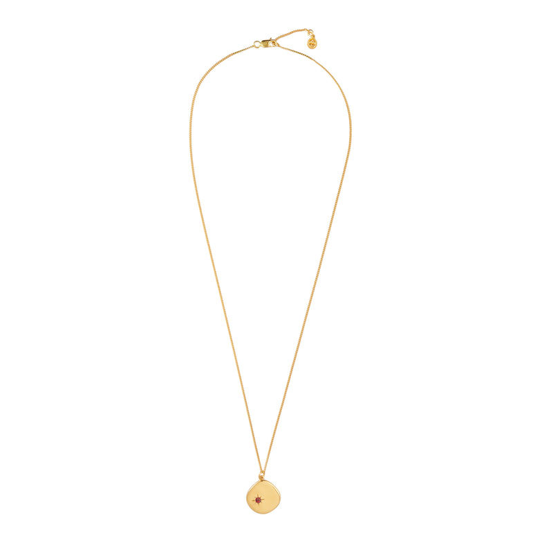 Mosuo Jewellery Geburtsstein Halskette Januar - Vermeil & Granat Blitzverkäufe