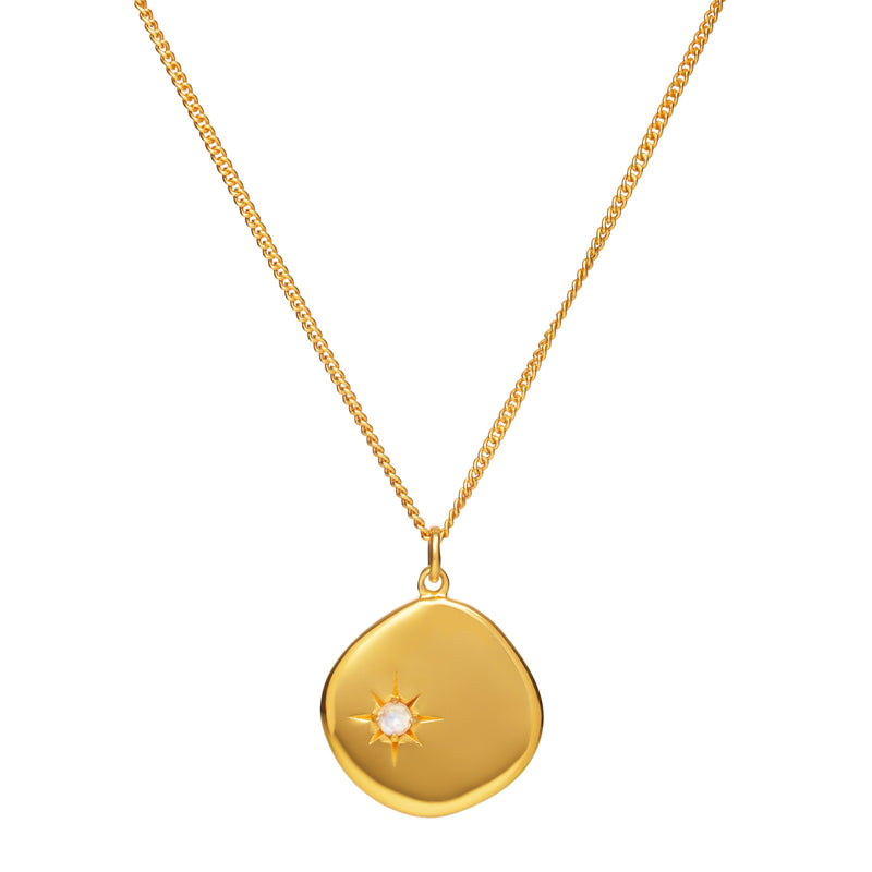 Mosuo Jewellery Geburtsstein Halskette Juni - Vermeil & Mondstein Angebote
