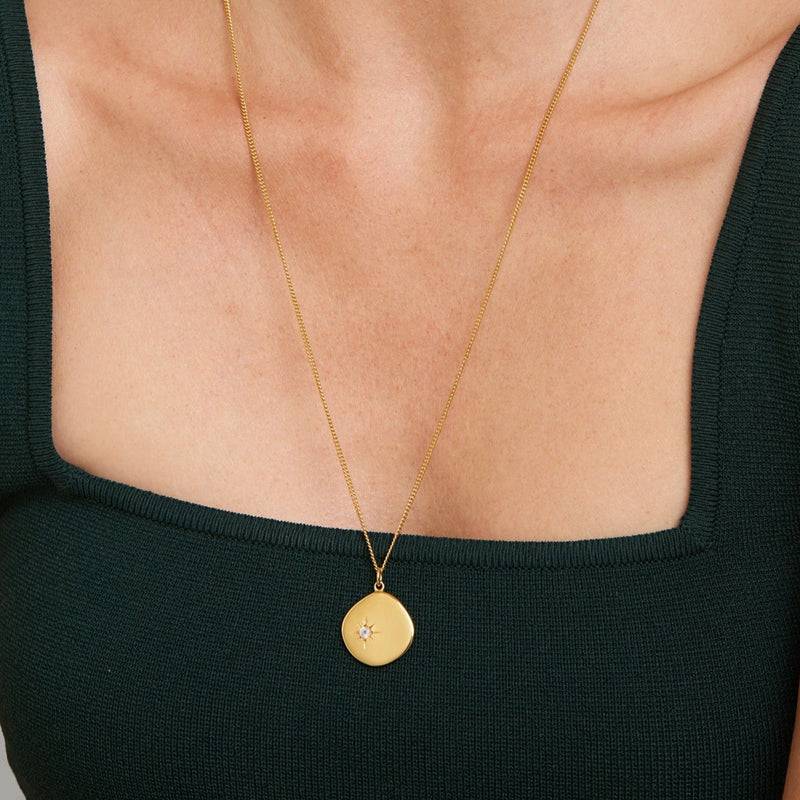 Mosuo Jewellery Geburtsstein Halskette Juni - Vermeil & Mondstein Angebote