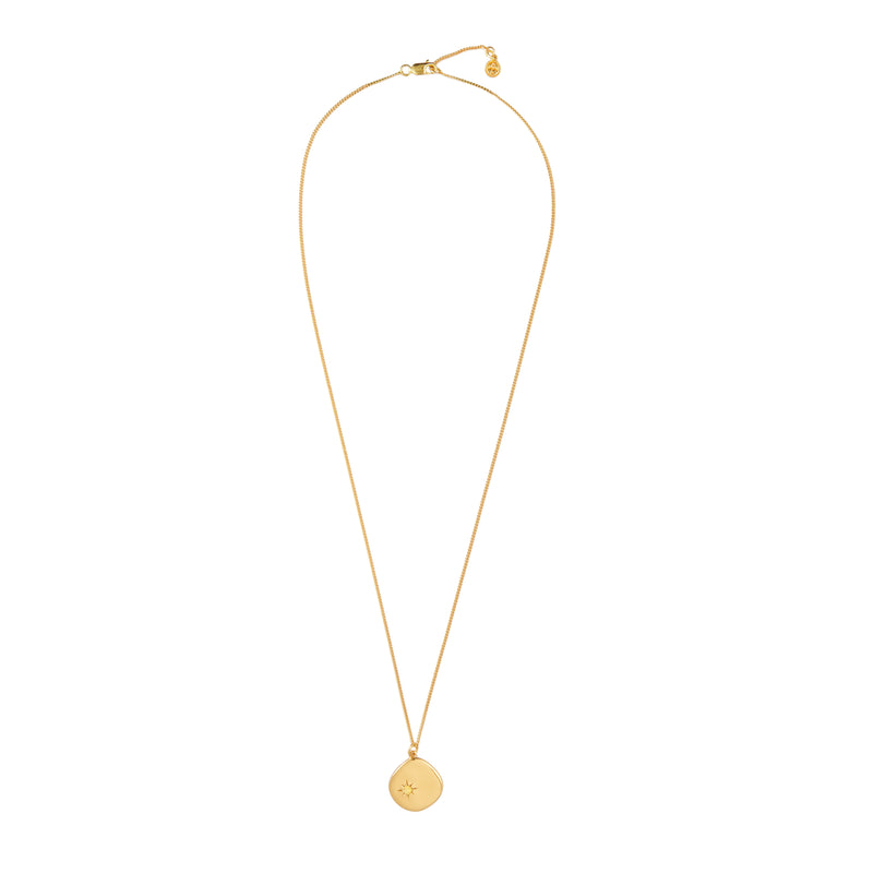 Mosuo Jewellery Geburtsstein Halskette November - Vermeil & Citrin Fabrikverkauf