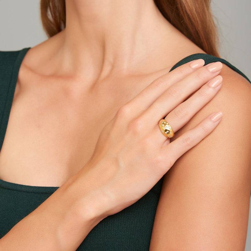 Mosuo Jewellery Sternenhimmel Topas Ring - Vermeil Blitzverkäufe