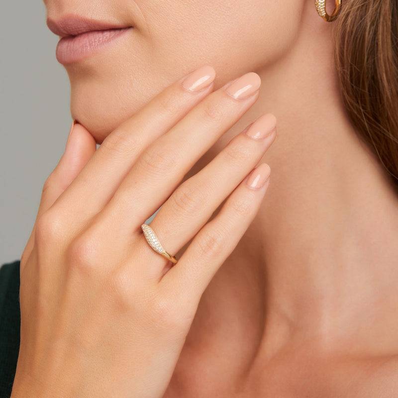Mosuo Jewellery Athena Topas Ring - Vermeil Online