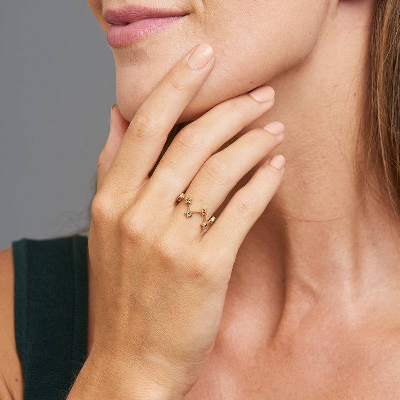 Mosuo Jewellery Regenbogen Stern Ring Verkauf