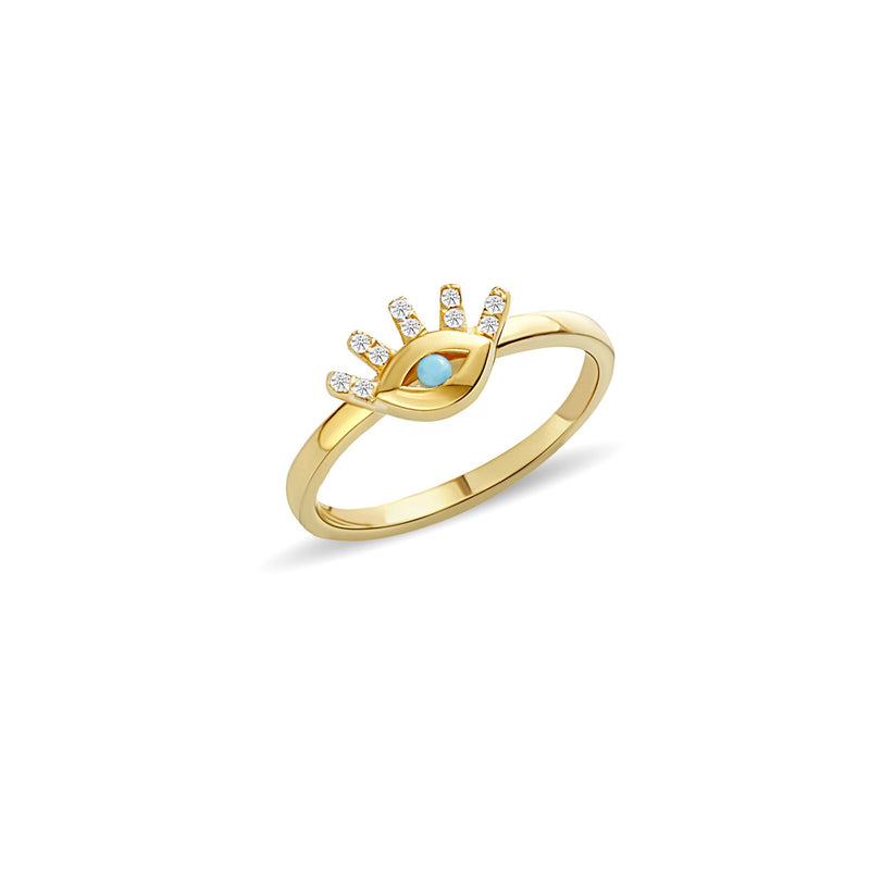 Mosuo Jewellery Türkis Diamant Evil Eye Ring Angebote