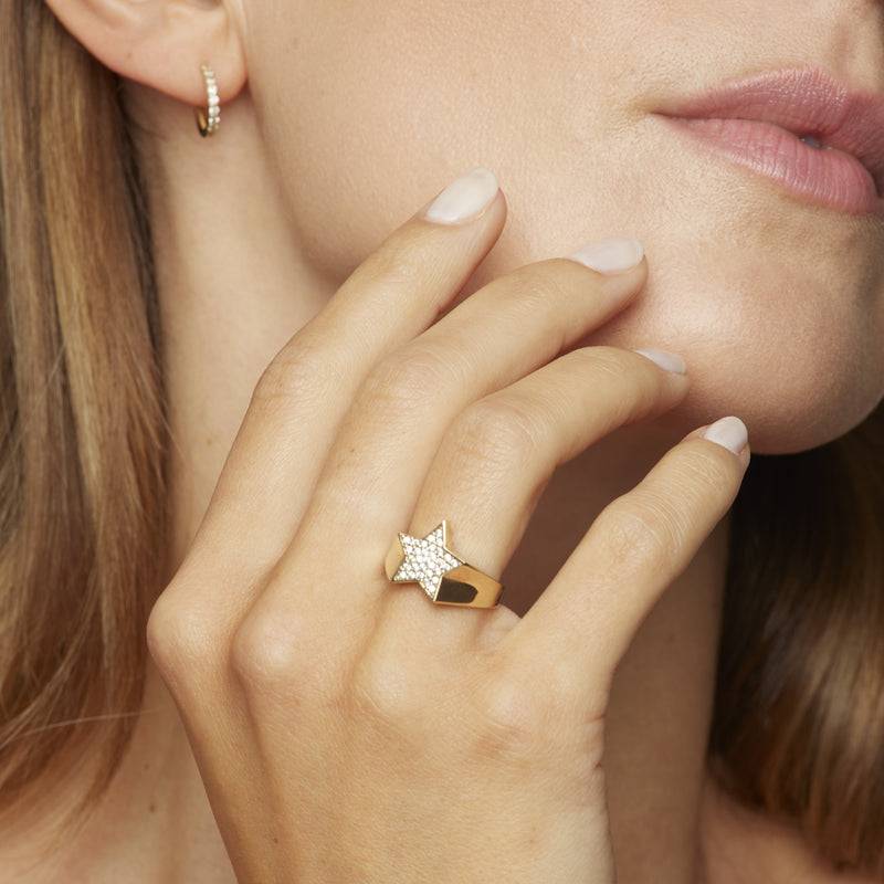 Mosuo Jewellery Diamant Stern Ring Günstiger Verkauf
