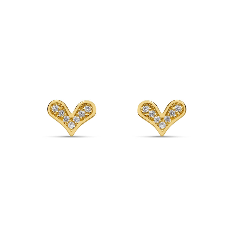 Mosuo Jewellery Diamant Herz Ohrringe