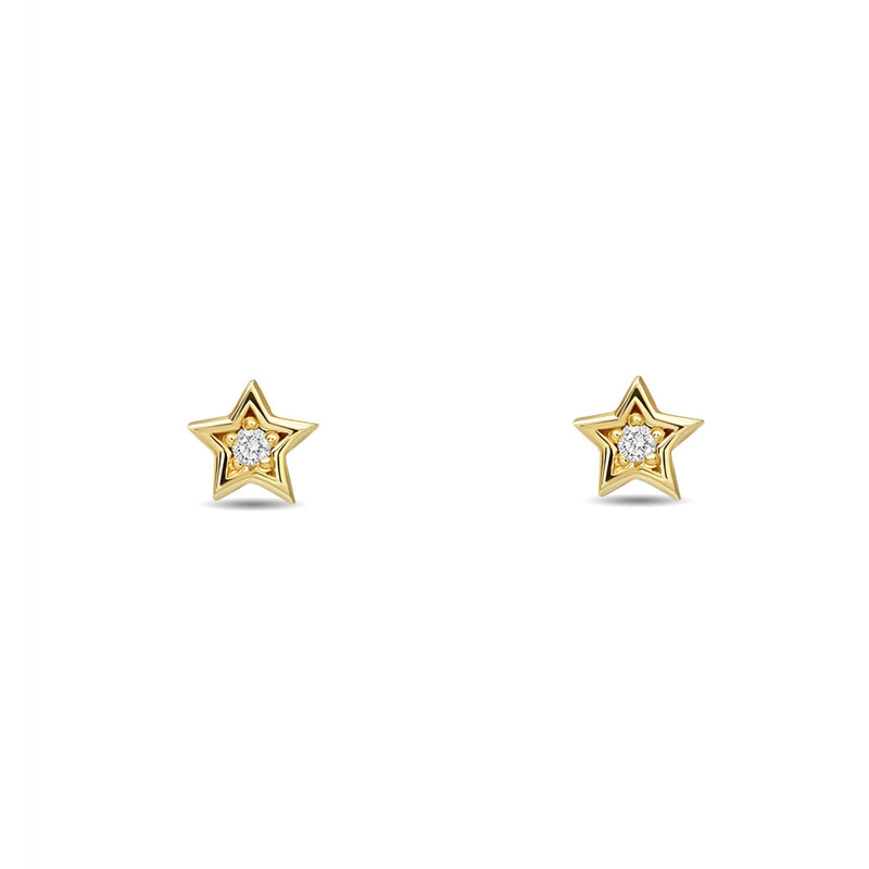 Mosuo Jewellery Diamant Stern Ohrstecker