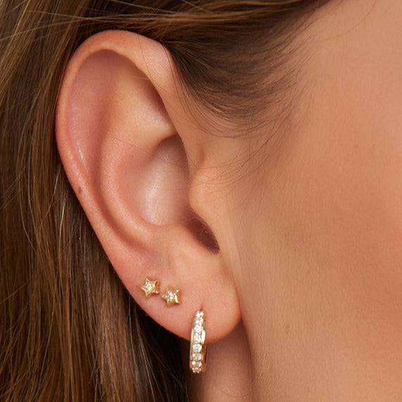 Mosuo Jewellery Diamant Stern Ohrstecker Auslauf