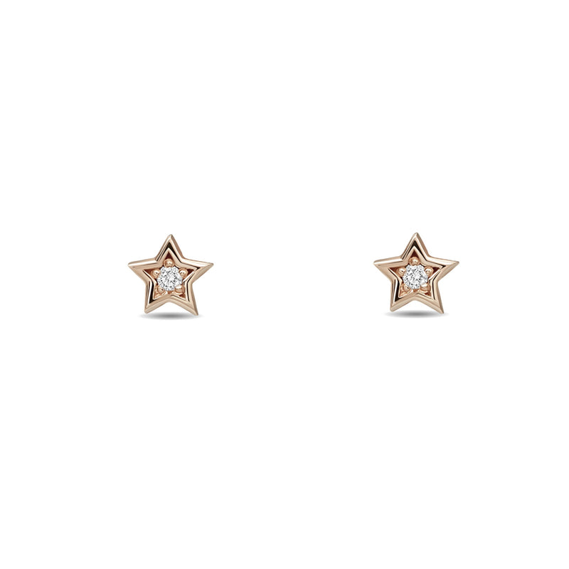Mosuo Jewellery Diamant Stern Ohrstecker Auslauf