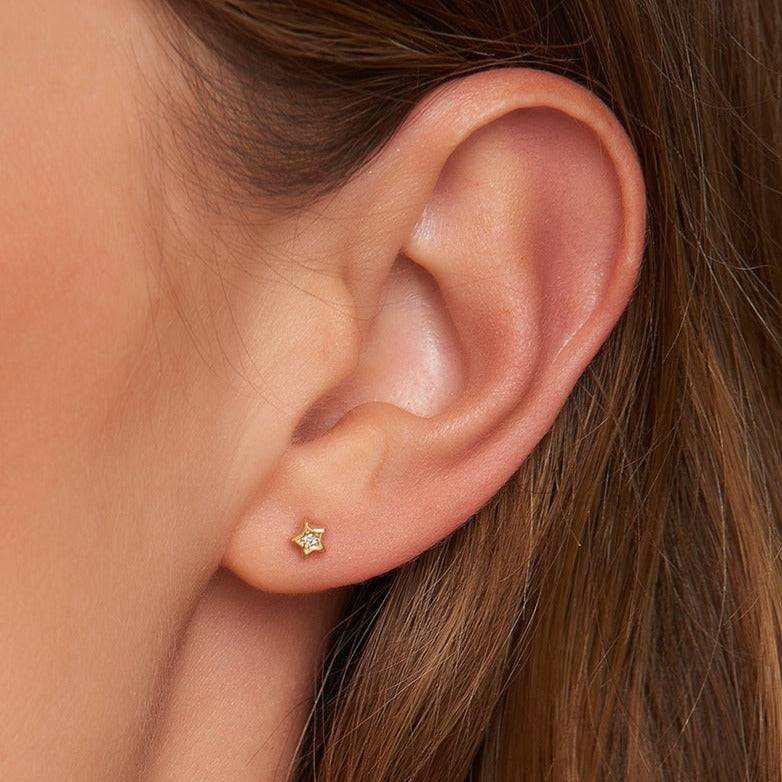 Mosuo Jewellery Diamant Stern Ohrstecker Verkauf