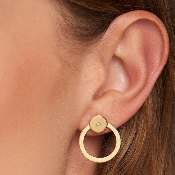 Mosuo Jewellery Brilliant Ohrstecker mit Creole Fabrikverkauf