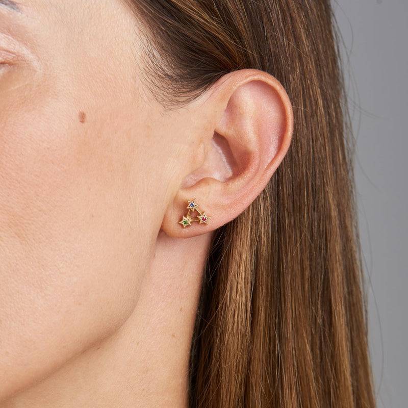 Mosuo Jewellery Regenbogen Stern Ohrstecker Blitzverkäufe