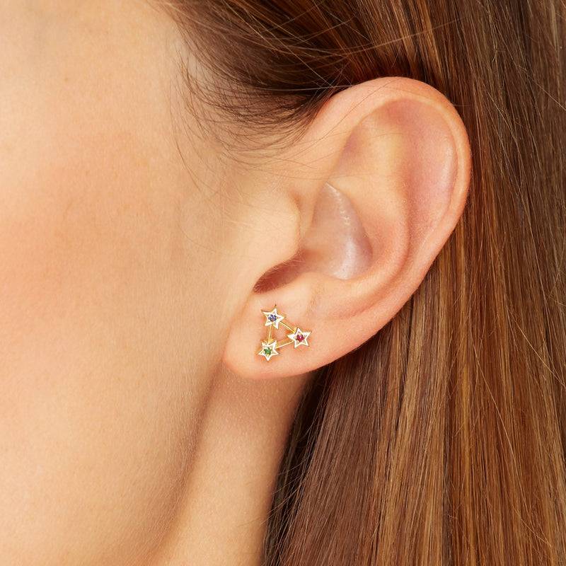 Mosuo Jewellery Regenbogen Stern Ohrstecker Blitzverkäufe