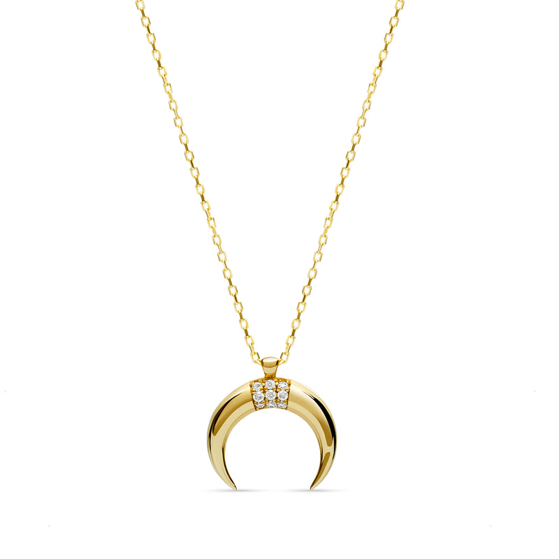 Mosuo Jewellery Mond Diamant Anhängerkette