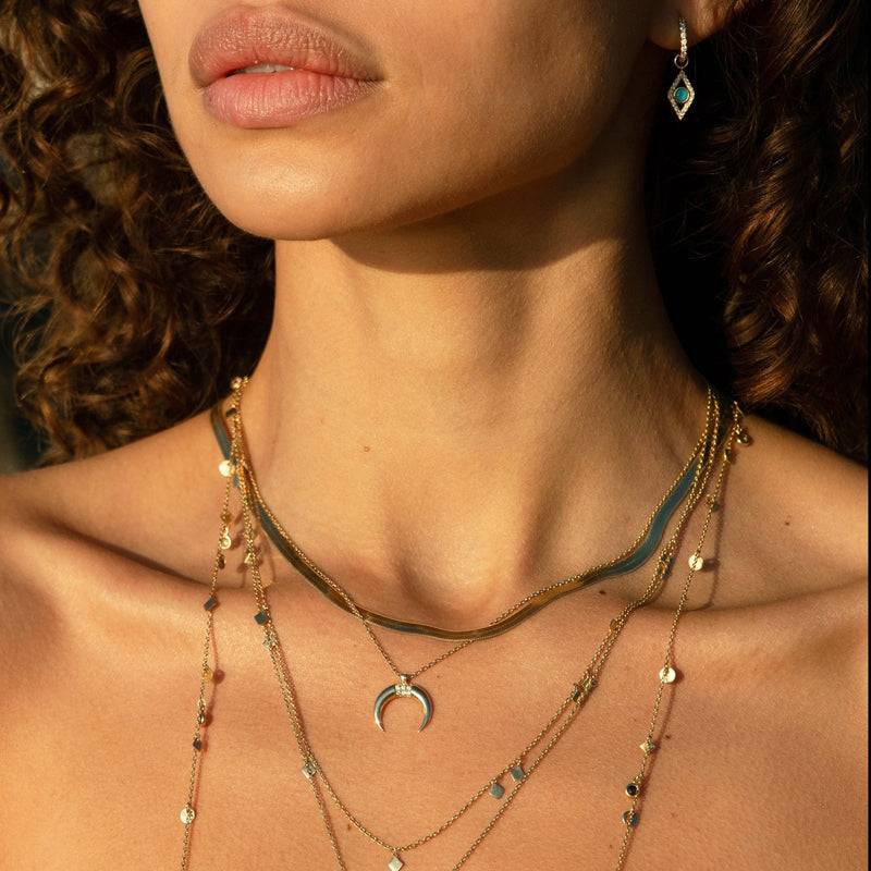 Mosuo Jewellery Mond Diamant Anhängerkette Meist gekauft