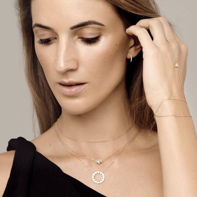 Mosuo Jewellery Sonnen Diamant Anhängerkette Online