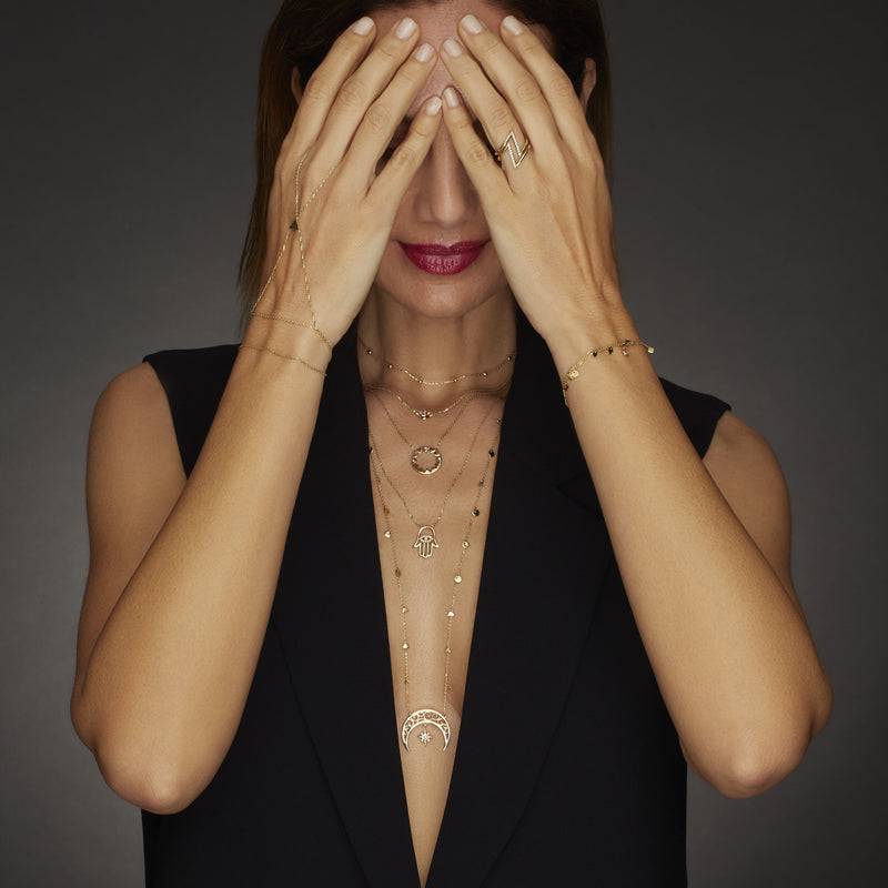 Mosuo Jewellery Diamant Mond & Stern Halskette Hotsell