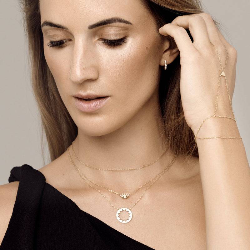 Mosuo Jewellery Evil Eye Diamant Halskette Schlussverkauf