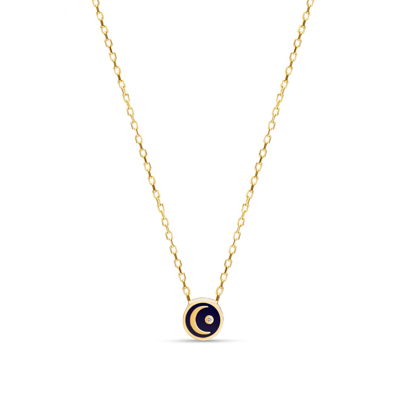Mosuo Jewellery Emaille Diamant Mond Halskette Fabrikverkauf