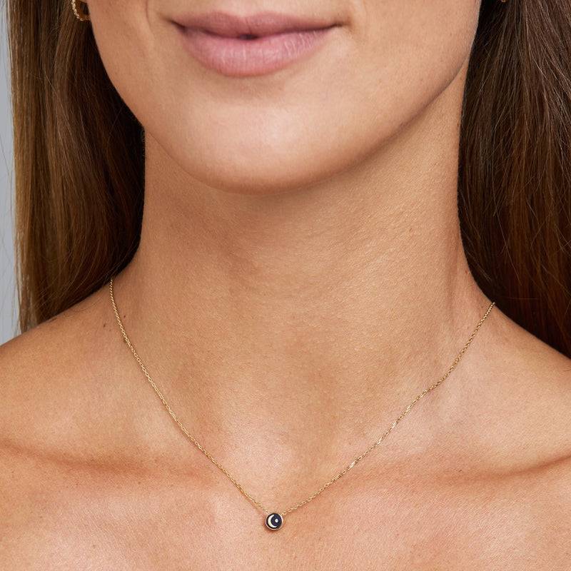Mosuo Jewellery Emaille Diamant Mond Halskette Fabrikverkauf