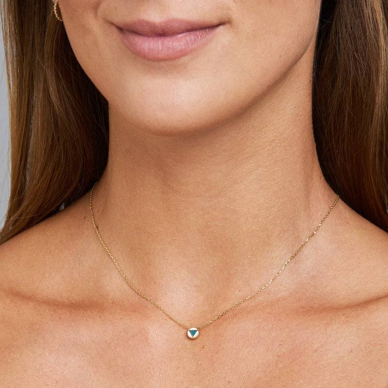 Mosuo Jewellery Emaille Dreieck Halskette Meist gekauft