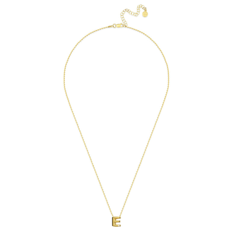 Mosuo Jewellery Diamant Buchstaben Halskette “E” - Vermeil Verkauf