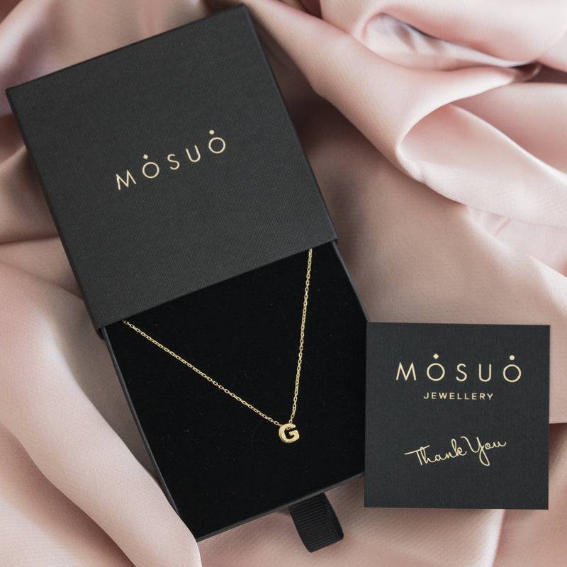 Mosuo Jewellery Diamant Buchstaben Halskette “G” - Vermeil Hotsell