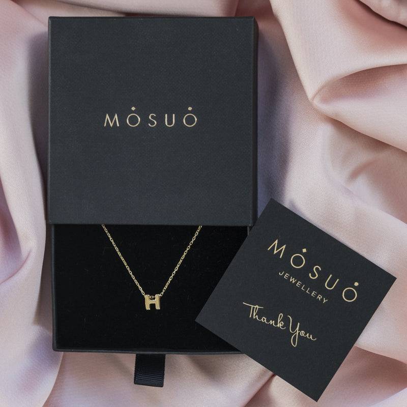 Mosuo Jewellery Diamant Buchstaben Halskette “H” im Angebot