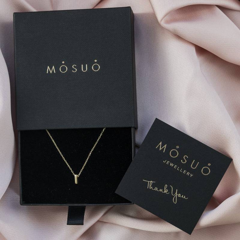 Mosuo Jewellery Diamant Buchstaben Halskette “I” - Vermeil Schlussverkauf