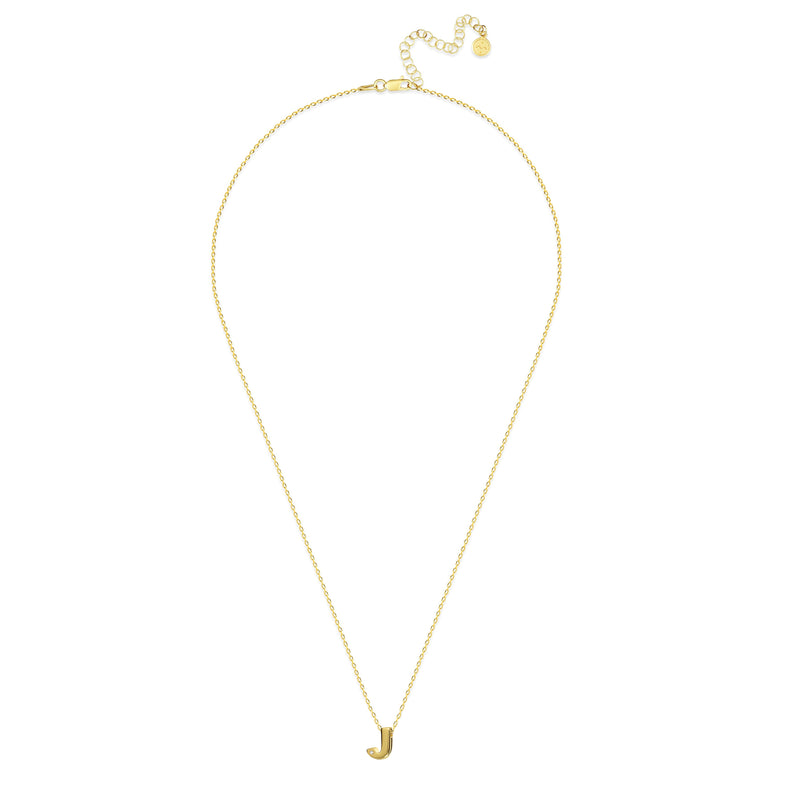 Mosuo Jewellery Diamant Buchstaben Halskette “J” - Vermeil Günstiger Verkauf