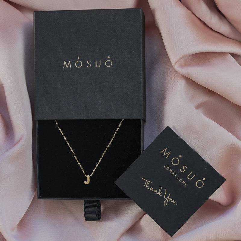 Mosuo Jewellery Diamant Buchstaben Halskette “J” - Vermeil Günstiger Verkauf