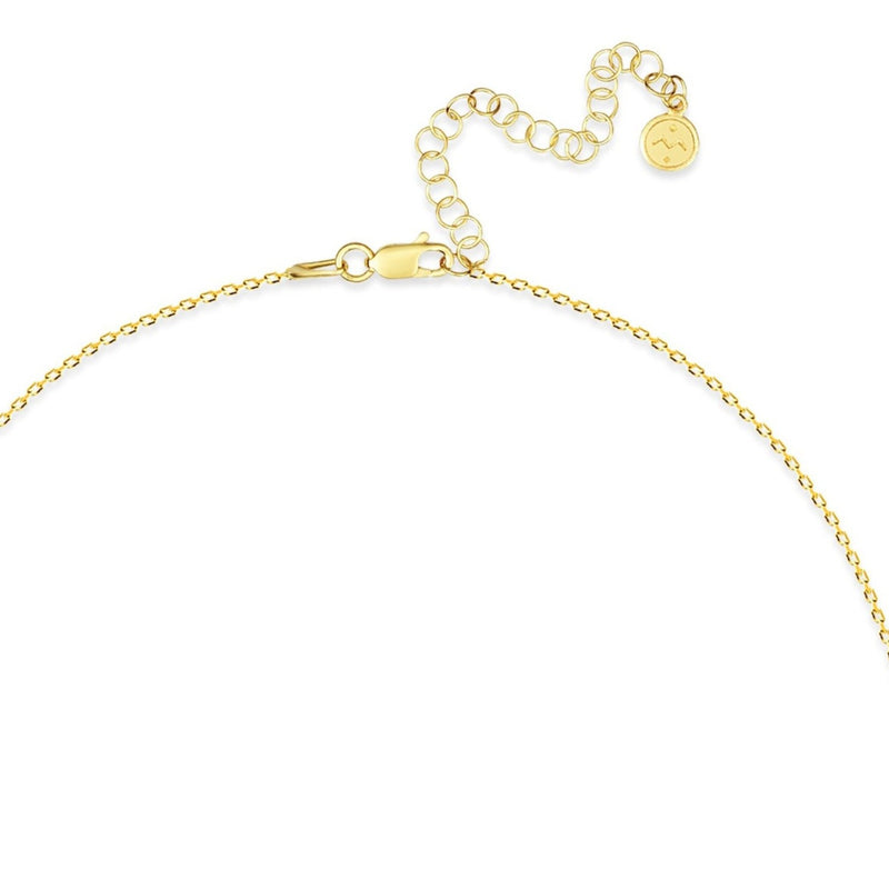 Mosuo Jewellery Diamant Buchstaben Halskette “P” - Vermeil Auslauf