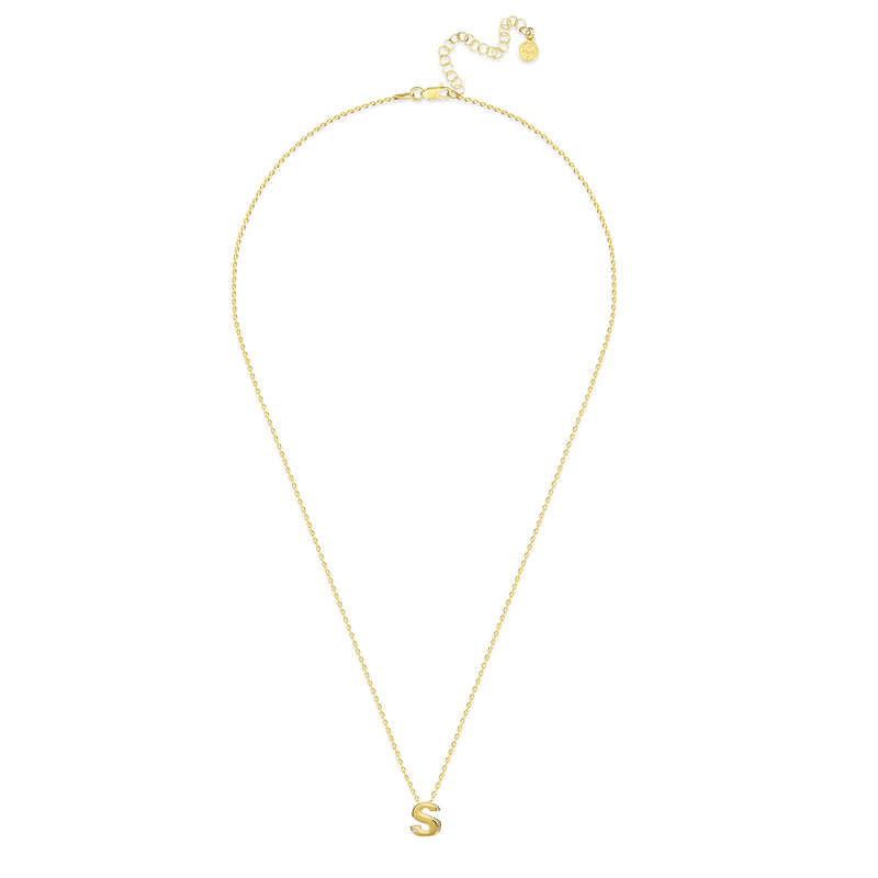 Mosuo Jewellery Diamant Buchstaben Halskette “S”- Vermeil Hotsell