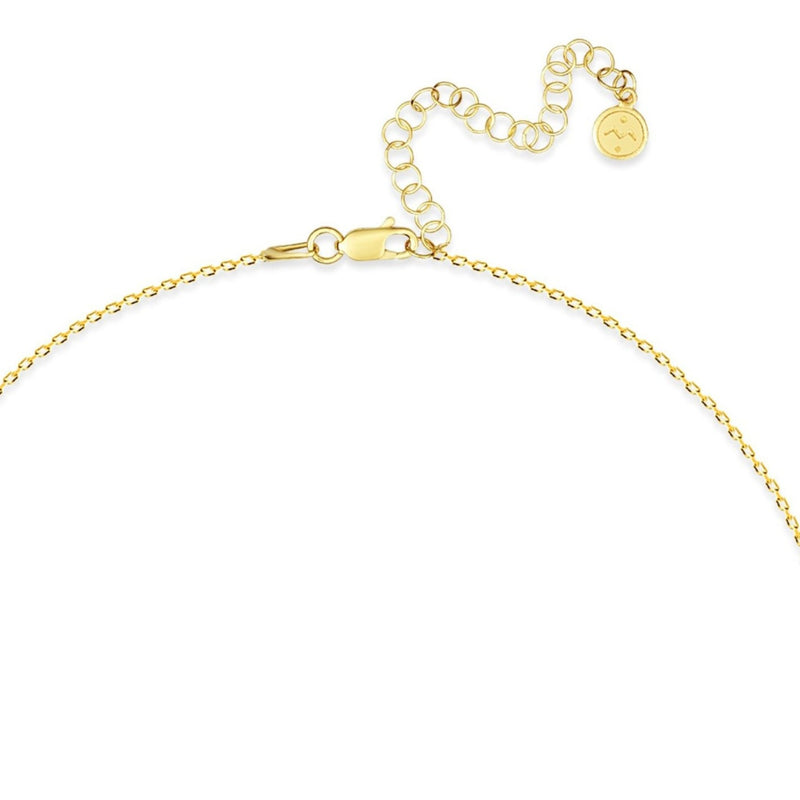 Mosuo Jewellery Diamant Buchstaben Halskette “V”- Vermeil Günstiger Verkauf